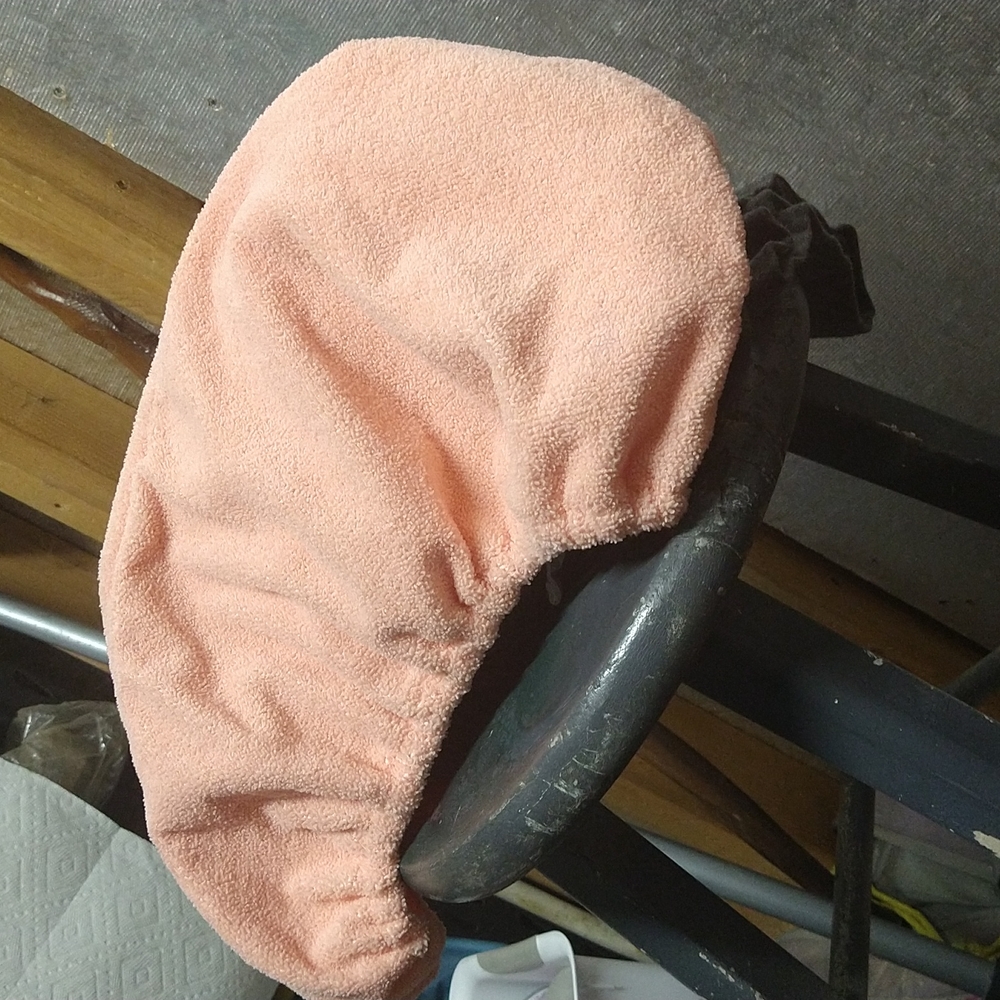 Towel head wrap SULTAN'S LINENS peach color